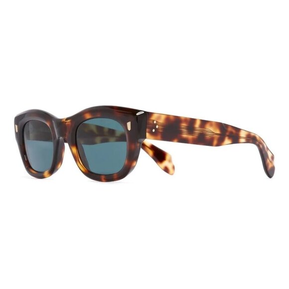 New CUTLER AND GROSS Havana Square 9261 02 Sunglasses Women - Picture 1 of 3